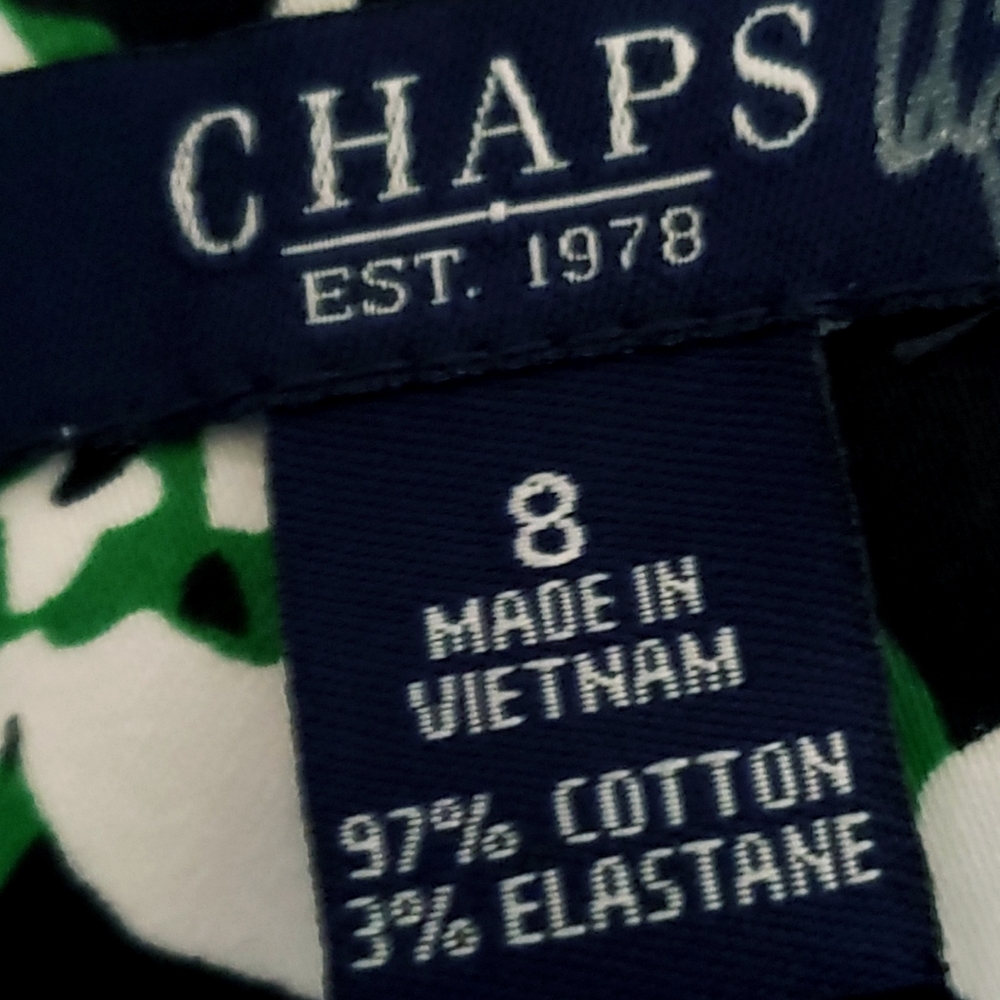CHAPS Botanical Dress - Picture 5 of 7